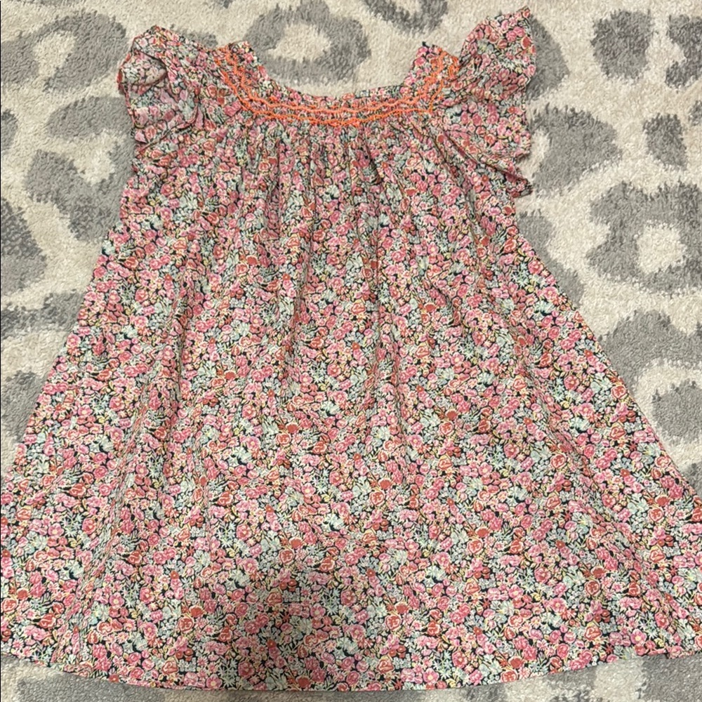 Bonpoint Floral Smocked Dress
